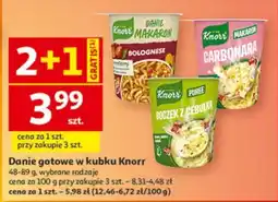 Auchan Danie gotowe w kubku Knorr oferta