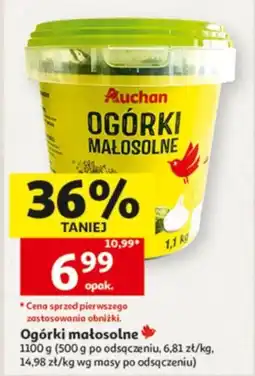 Auchan Ogórki Małosolne Auchan oferta