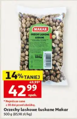 Auchan Orzechy laskowe łuskane Makar oferta