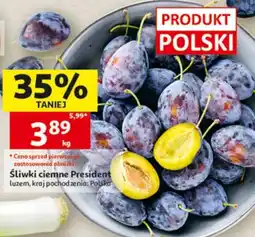 Auchan Śliwki ciemne President oferta