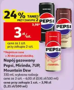 Auchan Napój gazowany Pepsi, Mirinda, 7UP, Mountain Dew oferta