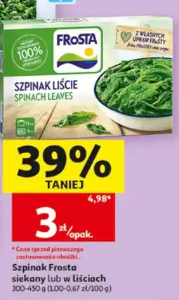 Auchan Szpinak Frosta oferta