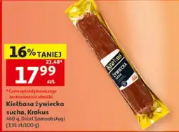 Auchan Kietbasa żywiecka sucha Krakus oferta
