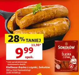 Auchan Kiełbasa śląska z szynki, Sokołów oferta