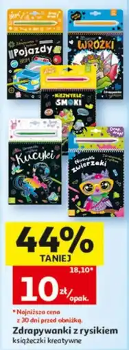 Auchan Zdrapywanki z rysikiem książki kreatywne oferta