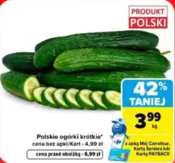 Carrefour Polskie ogórki krótkie oferta
