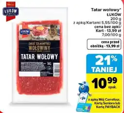 Carrefour Tatar wołowy Łuków oferta