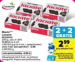 Carrefour Masło Łaciate MLEKPOL oferta