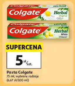 Auchan Pasta Colgate, wybrane rodzaje oferta