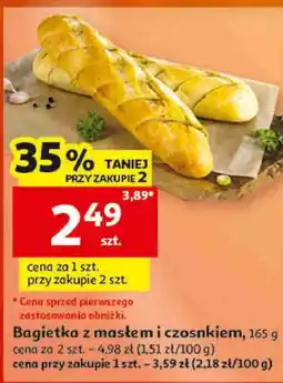 Auchan Bagietka z masłem i czosnkiem oferta