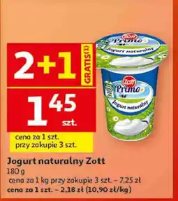 Auchan Jogurt naturalny Zott oferta