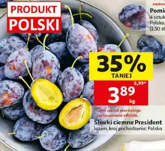 Śliwki ciemne president