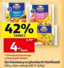 Auchan Ser kremowy w plastrach Hochland oferta