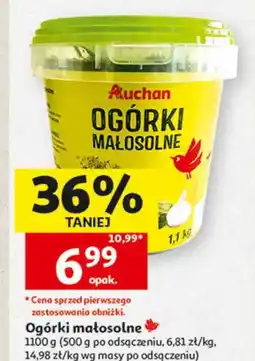 Auchan Ogórki małosolne oferta