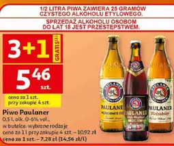 Auchan Piwo Paulaner oferta