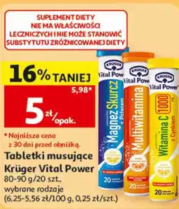 Auchan Tabletki musujące Krüger Vital Power oferta