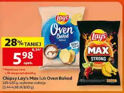 Auchan Chipsy Lay's Max lub Oven Baked oferta
