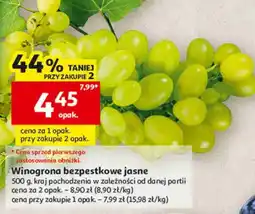 Auchan Winogrona bezpestkowe jasne oferta