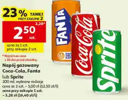 Auchan Napój gazowany Coca-Cola, Fanta lub Sprite oferta