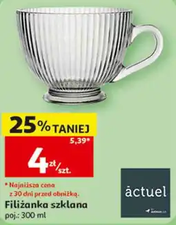 Auchan Filiżanka szklana oferta