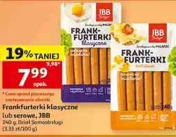Auchan Frankfurterki klasyczne lub serowe, JBB oferta