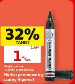 Auchan Marker permanentny czarny Hipernet oferta