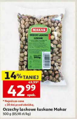 Auchan Orzechy laskowe łuskane Makar oferta