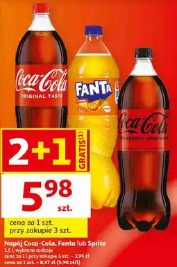 Auchan Napój Coca-Cola, Fanta lub Sprite oferta