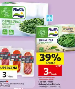 Auchan Szpinak Frosta siekany lub w liściach oferta