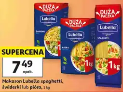Auchan Makaron Lubella spaghetti, świderki lub pióra oferta