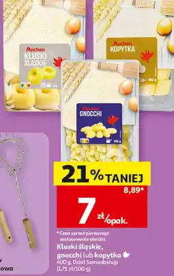 Auchan Kluski śląskie, gnocchi lub kopytka Auchan oferta