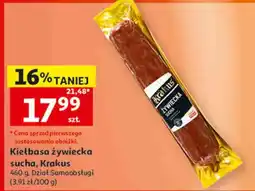 Auchan Kiełbasa żywiecka sucha, Krakus oferta
