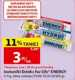 Auchan Izotoniki Drinks for life ENERGY oferta