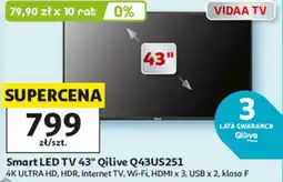 Auchan Smart LED TV 43 Qilive Q43US251 oferta