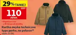 Auchan Kurtka męska techniczna typu parka, na polarze Inextenso oferta