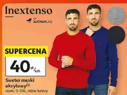 Auchan Sweter męski akrylowy Inextenso oferta
