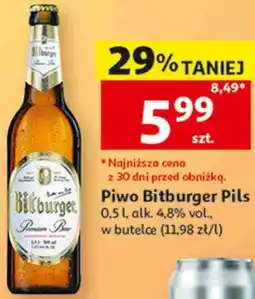 Auchan Piwo Bitburger Pils oferta