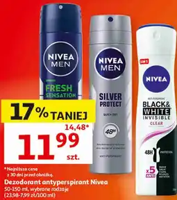 Auchan Dezodorant antyperspirant Nivea wybrane rodzaje oferta