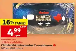 Auchan Chusteczki uniwersalne 2-warstwowe Auchan oferta