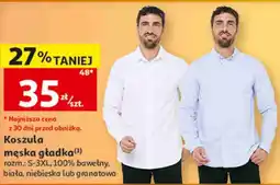 Auchan Koszula męska gładka Inextenso oferta