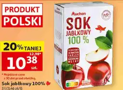 Auchan Sok jabłkowy 100% Auchan oferta