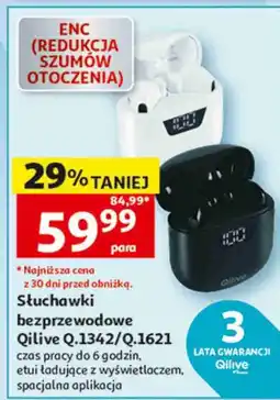 Auchan Słuchawki bezprzewodowe Qilive Q.1342/Q.1621 oferta
