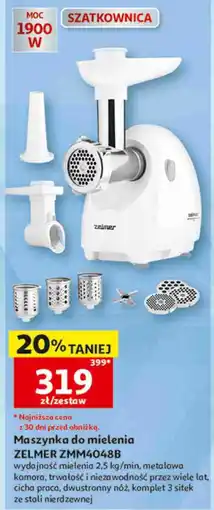 Auchan Maszynka do mielenia ZELMER ZMM4048B oferta