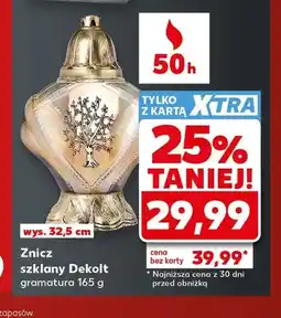 Kaufland Znicz szklany Dekolt oferta