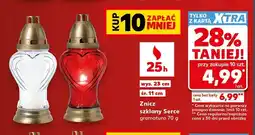 Kaufland Znicz szklany Serce oferta