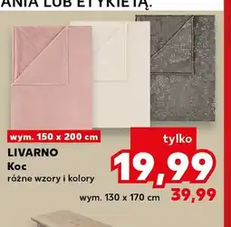 Kaufland Koc Livarno 150x200 cm oferta