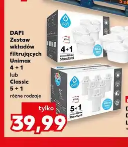Kaufland Zestaw wkładów filtrujących Unimax 4+1 Dafi oferta