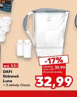 Kaufland Dzbanek Luna + 2 wkłady Classic 3,3 l Dafi oferta