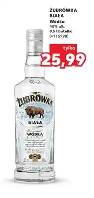 Kaufland Wódka Żubrówka Biała 40% oferta