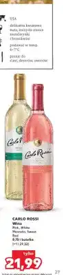 Kaufland Wino różowe Pink Moscato Carlo Rossi oferta